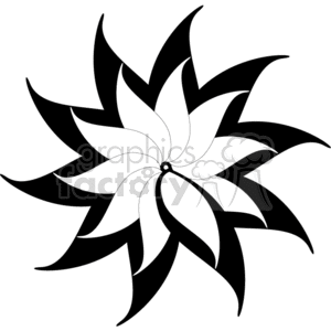 flower vector black white eps clip art clipart flowers plant plants tattoo tattoos vinyl-ready vinyl ready spiral lotus spirals