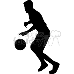 silhouette of a boy playing basketball animation. Royalty-free animation # 373886