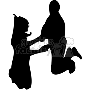 people shadow shadows silhouette silhouettes black white vinyl ready vinyl-ready cutter action vector eps png jpg gif clipart jump jumping