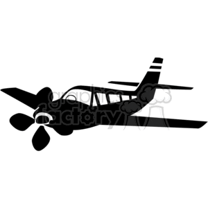 single engine airplane clipart. Royalty-free image # 373966