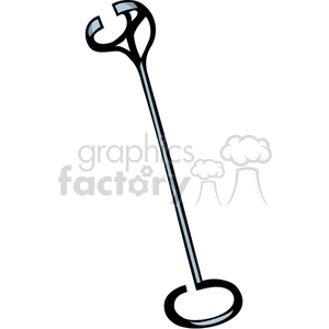 A Silver Branding Iron clipart. Royalty-free image # 374133
