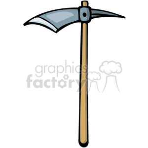 pickaxe with a blade clipart.