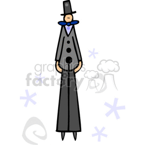 Whimsical pilgrim clipart. Commercial use image # 145609