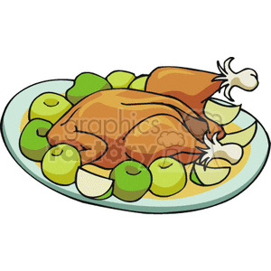Turkey dinner clipart. Commercial use image # 145649