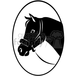 horse horses farm country black+white vector vinyl+ready horse+head