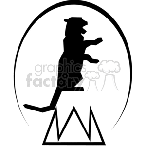 Circus tiger show clipart. Royalty-free image # 374768