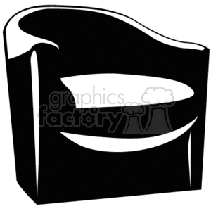 Black chair clipart. Royalty-free image # 374803