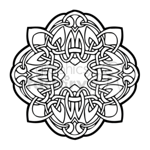 celtic design 0104w clipart. Royalty-free image # 376644