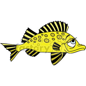 yellow and black tail fish clipart. Royalty-free image # 377392
