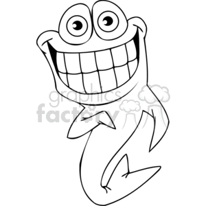 Fish with a big smile clipart. Commercial use image # 377422