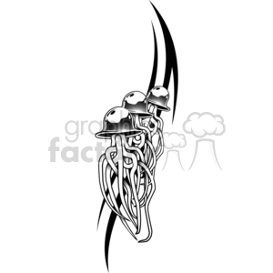 jellyfish tattoo design clipart. Commercial use image # 377646