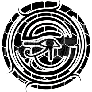 The Eye of Ra The Egyptian Sun God tattoo  clipart. Royalty-free image # 377671