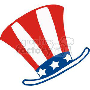 American Patriotic Hat clipart. Commercial use image # 379218