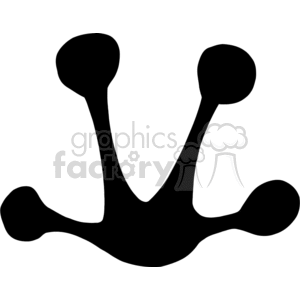 Cartoon-Frog-Print-Siluethe clipart. Commercial use image # 381795