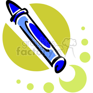 Whimsical cartoon crayon clipart. Commercial use image # 382598