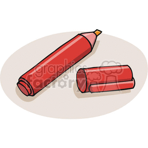 Cartoon highlighter pen clipart. Commercial use image # 382624