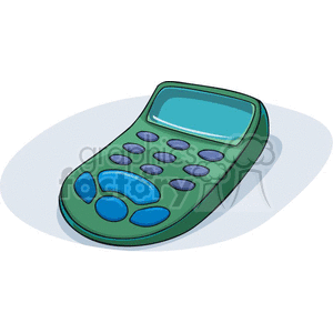 Cartoon calculator with large buttons clipart. Commercial use image # 382758