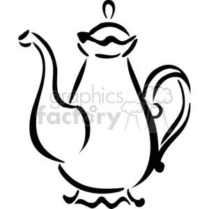 teapot outline clipart. Royalty-free image # 383026