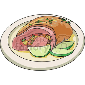 food plate clipart. Royalty-free image # 383185