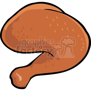 chicken leg clipart. Commercial use image # 383232