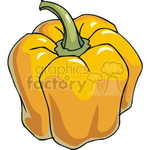 yellow bell pepper clipart. Commercial use image # 383248