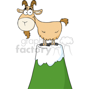 cartoon funny characters vector goat goats animal mountain