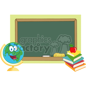chalkboard in a classroom clipart. Royalty-free image # 383317