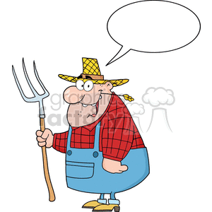 farmer talking clipart. Commercial use image # 383362