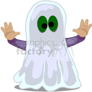 cartoon Halloween cute vector ghost costume ghosts