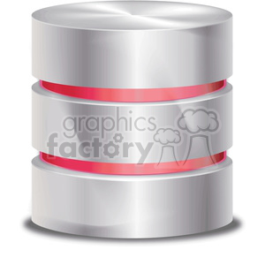database symbol red clipart. Commercial use image # 383963