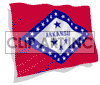 clipart - Arkansas 3D flag.