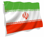 3D animated Iran flag clipart.