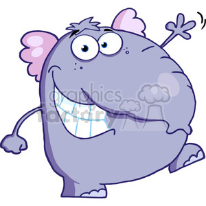 funny-elephant-character clipart. Royalty-free image # 384298