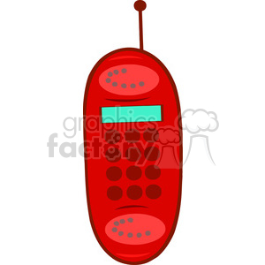 Royalty-Free-RF-Copyright-Safe-Red-Cell-Phone clipart. Royalty-free image # 384451