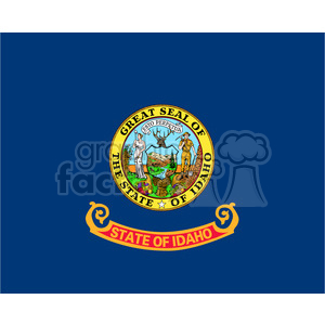 vector state Flag of Idaho clipart.