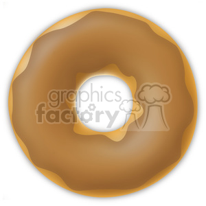 chocolate doughnut clipart. Royalty-free image # 384635