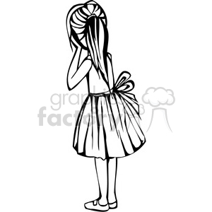 girl looking in awe clipart. Royalty-free image # 384735