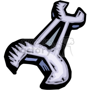 cartoon wrench clipart. Commercial use image # 385028