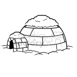 vector igloo 005 clipart. Royalty-free image # 385608
