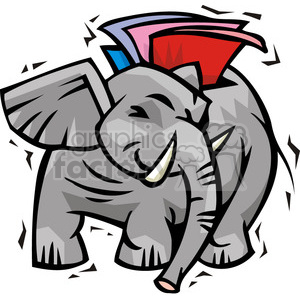 Republican voting ballot clipart. Commercial use image # 385685