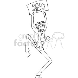 black and white clip art of a Republican clipart. Royalty-free image # 385697