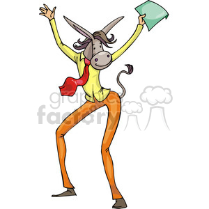 Democrat supporter clipart. Commercial use image # 385709