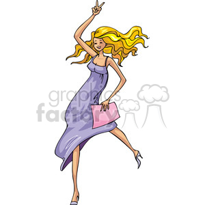 women excited about something clipart. Royalty-free image # 385769