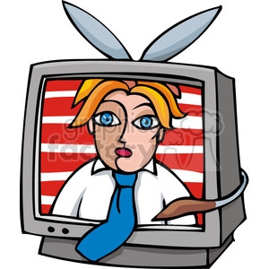 Democrat political TV commercial clipart. Commercial use image # 385791