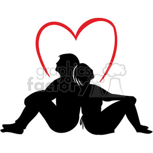 couple in love clipart.