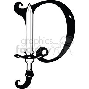 Royalty Free Letter P Sword Clipart Images And Clip Art