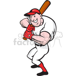 baseball player batting front clipart. Royalty-free image # 388091