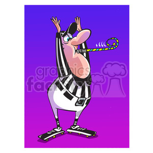 referee sports cartoon funny character foul