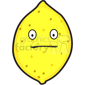 lemon cartoon character surprised clipart.