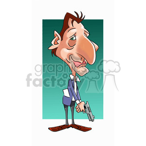 liam neeson cartoon character clipart. Commercial use image # 393238